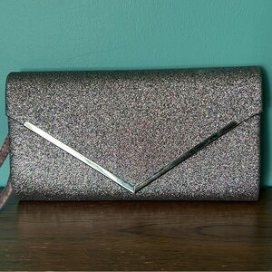 🔥🆕🔥 Occasion by Ardene | Rose Gold Glitter Envelope Clutch Wristlet